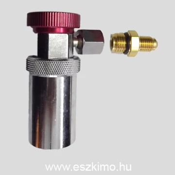 Szervizcsatlakozó R134a (hosszabbított, piros)